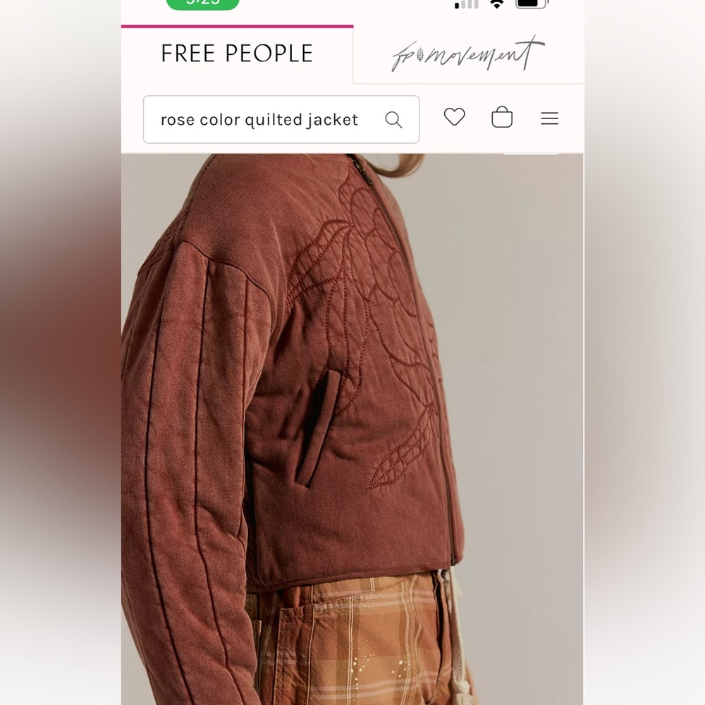 New free people Rose Zip-Up Sweatshirt color cinnamon stick